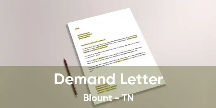 Demand Letter Blount - TN