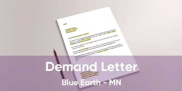 Demand Letter Blue Earth - MN