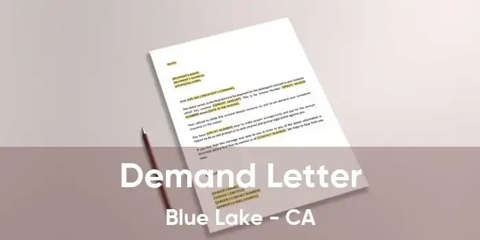 Demand Letter Blue Lake - CA