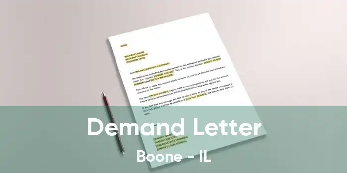 Demand Letter Boone - IL