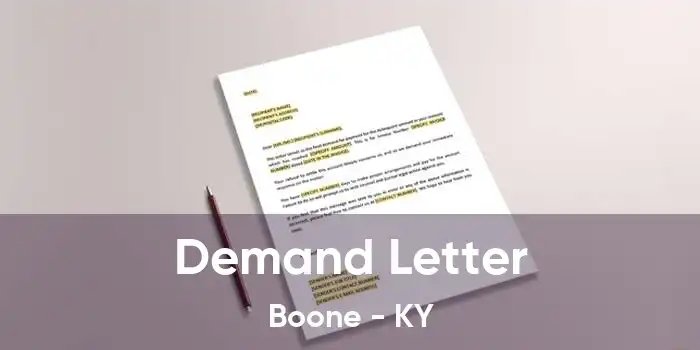 Demand Letter Boone - KY