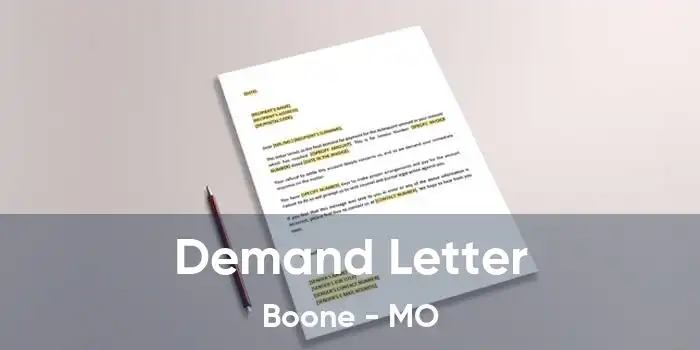 Demand Letter Boone - MO