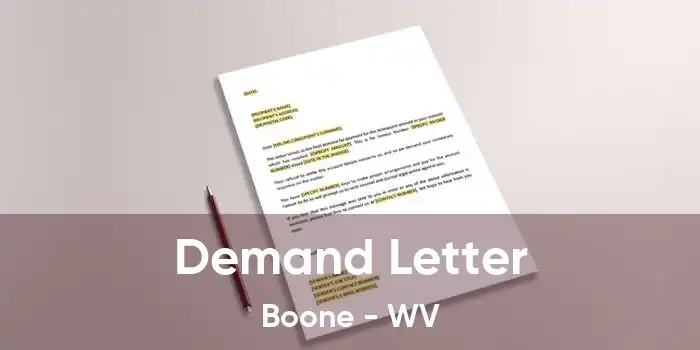 Demand Letter Boone - WV