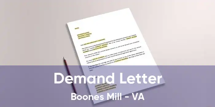 Demand Letter Boones Mill - VA