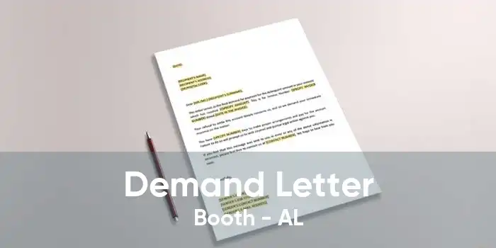 Demand Letter Booth - AL
