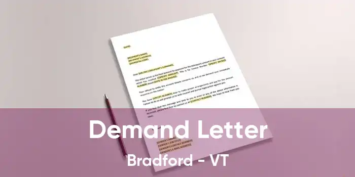 Demand Letter Bradford - VT