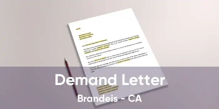 Demand Letter Brandeis - CA