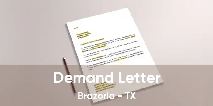 Demand Letter Brazoria - TX