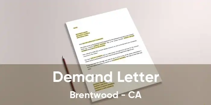 Demand Letter Brentwood - CA