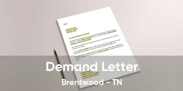 Demand Letter Brentwood - TN