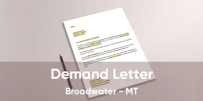 Demand Letter Broadwater - MT