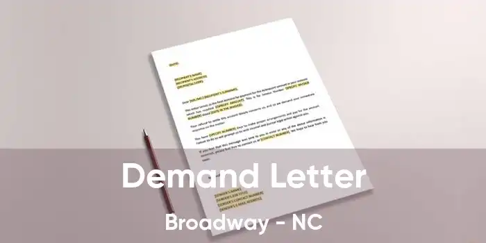 Demand Letter Broadway - NC