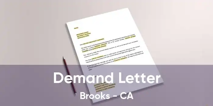 Demand Letter Brooks - CA