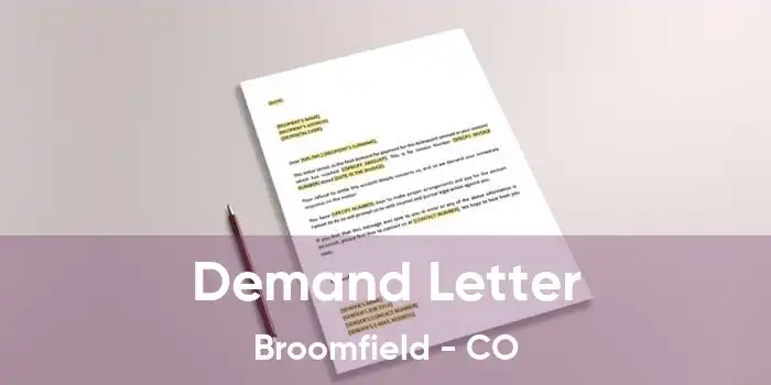 Demand Letter Broomfield - CO