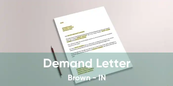 Demand Letter Brown - IN