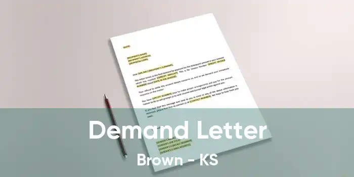 Demand Letter Brown - KS