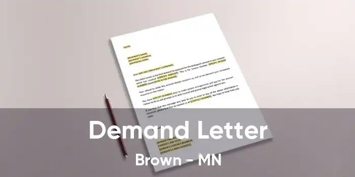 Demand Letter Brown - MN