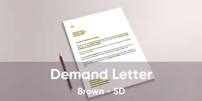 Demand Letter Brown - SD