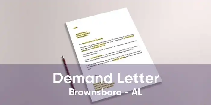 Demand Letter Brownsboro - AL
