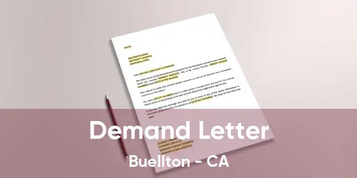 Demand Letter Buellton - CA