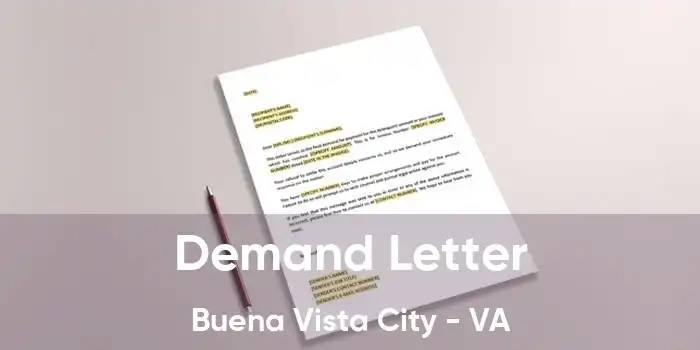 Demand Letter Buena Vista City - VA