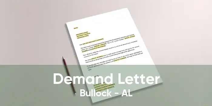Demand Letter Bullock - AL