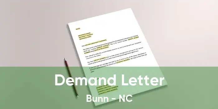 Demand Letter Bunn - NC