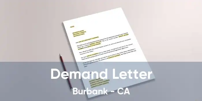 Demand Letter Burbank - CA