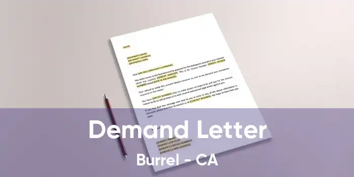 Demand Letter Burrel - CA