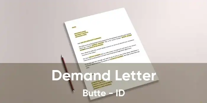  Demand Letter Butte - ID