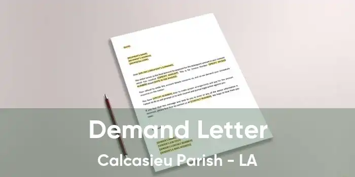 Demand Letter Calcasieu Parish - LA