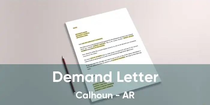 Demand Letter Calhoun - AR