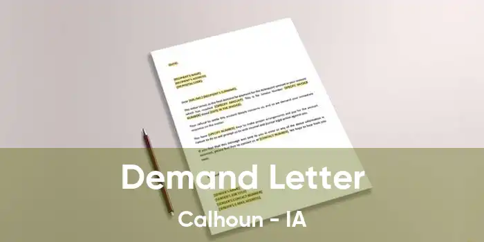 Demand Letter Calhoun - IA