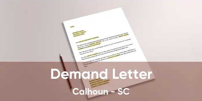 Demand Letter Calhoun - SC