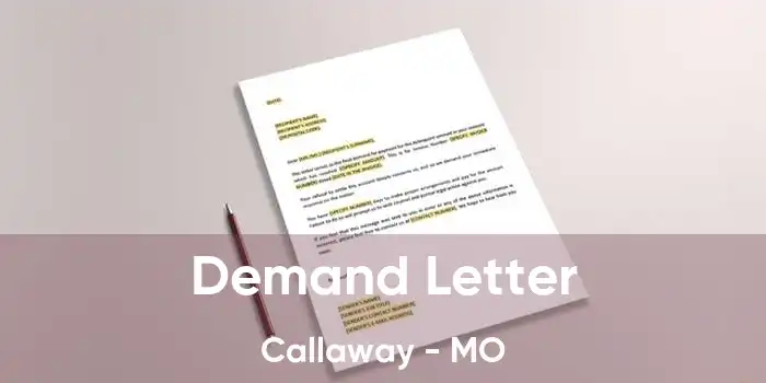 Demand Letter Callaway - MO