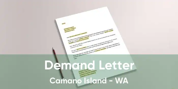 Demand Letter Camano Island - WA