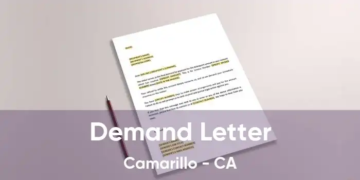 Demand Letter Camarillo - CA