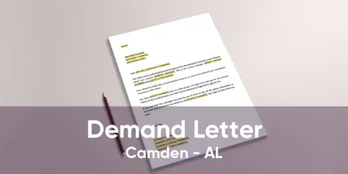 Demand Letter Camden - AL