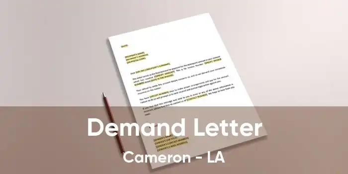 Demand Letter Cameron - LA