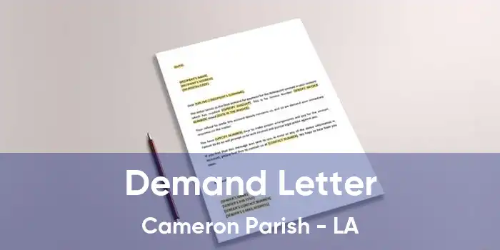 Demand Letter Cameron Parish - LA