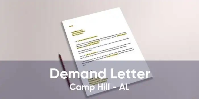 Demand Letter Camp Hill - AL