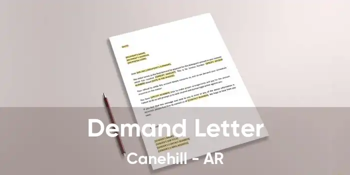 Demand Letter Canehill - AR