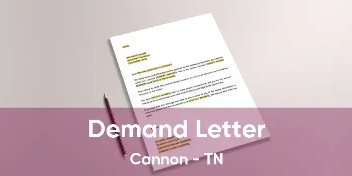 Demand Letter Cannon - TN