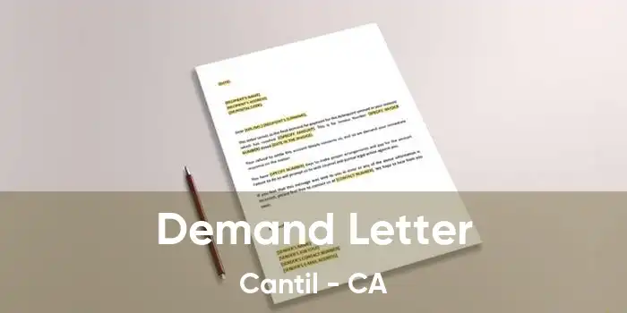 Demand Letter Cantil - CA