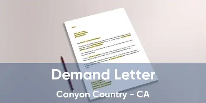 Demand Letter Canyon Country - CA