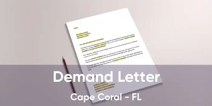 Demand Letter Cape Coral - FL