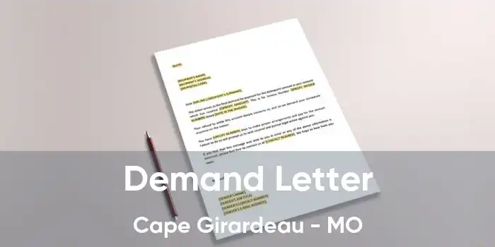 Demand Letter Cape Girardeau - MO