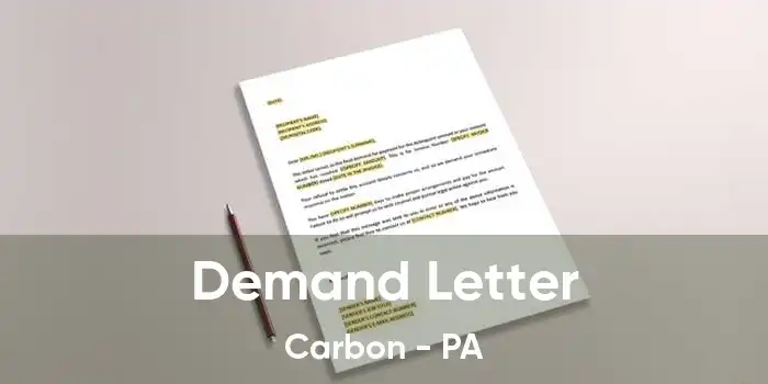 Demand Letter Carbon - PA