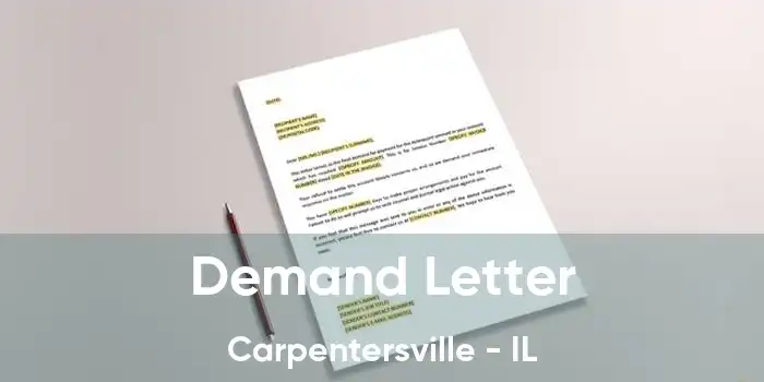 Demand Letter Carpentersville - IL