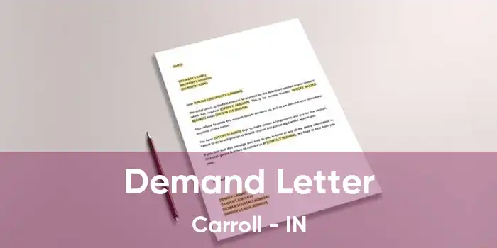 Demand Letter Carroll - IN